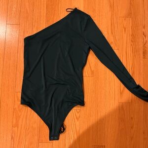 Express Teal One-Shoulder bodysuit
